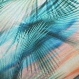 BZ Digital Flip Polyester Spandex Fabric - Multi-Color Peacock Feather Brazilian Print, 60" Width (1 Yard)
