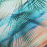 BZ Digital Flip Polyester Spandex Fabric - Multi-Color Peacock Feather Brazilian Print, 60" Width (1 Yard)