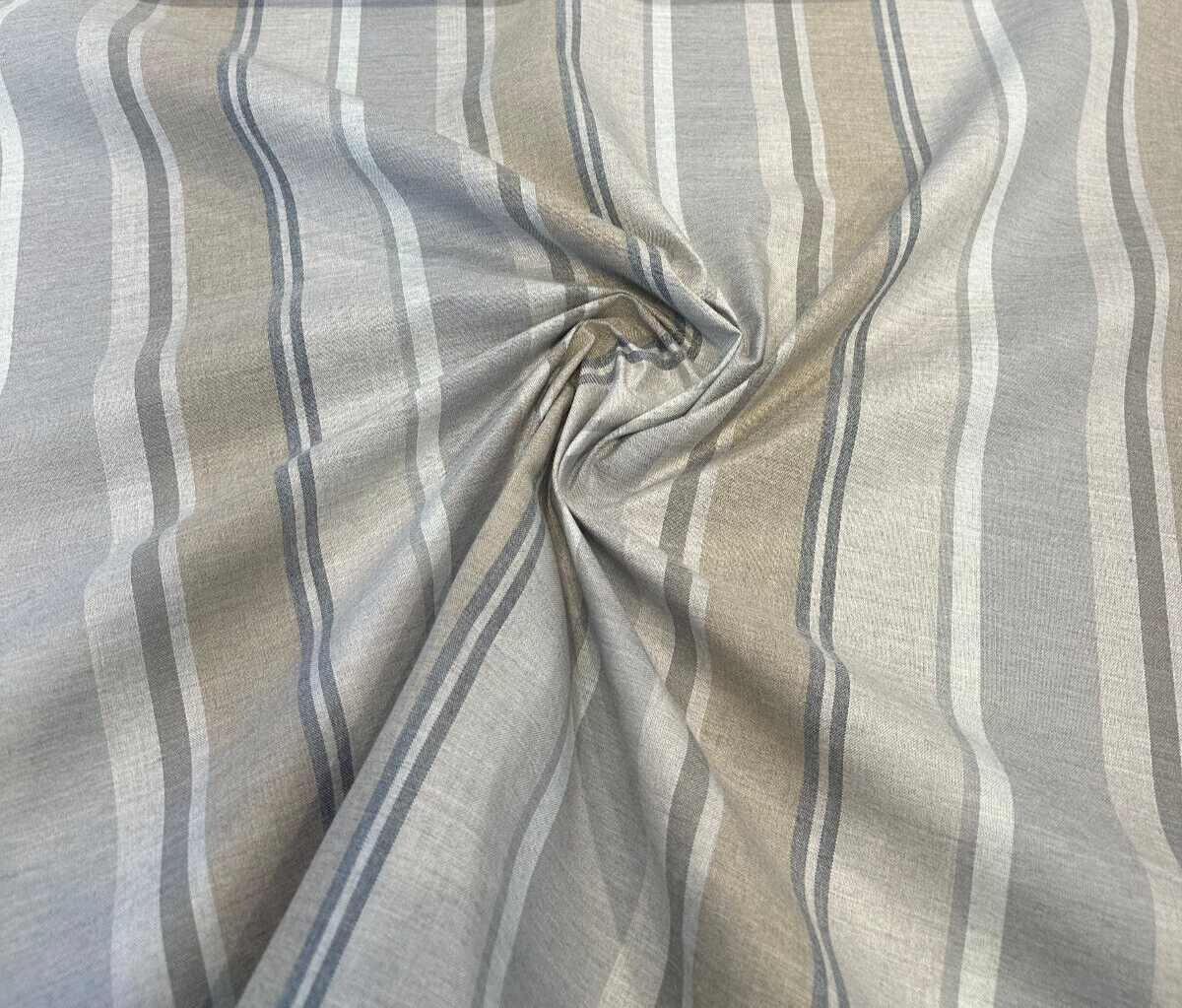 Trusted Fog Acrylic Fabric - Gray Stripe, 54" Width (1 Yard)
