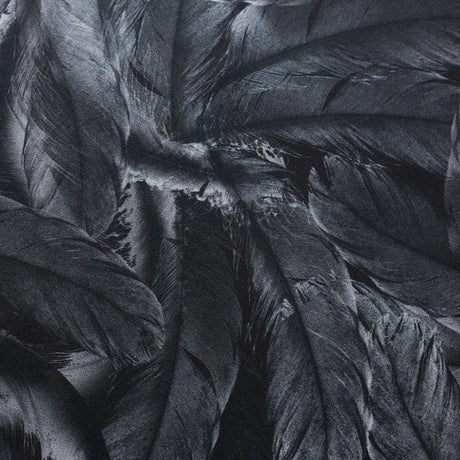 BZ Digital Flip Polyester Spandex Fabric - Multi-Color Peacock Feather Brazilian Print, 60" Width (1 Yard)