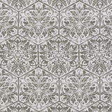 Sunbrella Amsterdam Tile Solution-Dyed Acrylic Fabric - Dove Gray Tile Pattern, Gray Silver White, 15" Vertical Repeat, 10" Horizontal Repeat (1 Yard)