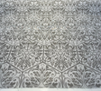 Sunbrella Amsterdam Tile Solution-Dyed Acrylic Fabric - Dove Gray Tile Pattern, Gray Silver White, 15" Vertical Repeat, 10" Horizontal Repeat (1 Yard)