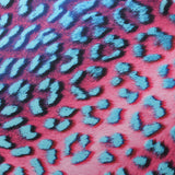 BZ Digital Flip Polyester Spandex Fabric - Multi-Color Peacock Feather Brazilian Print, 60" Width (1 Yard)