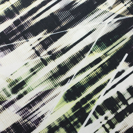 BZ Digital Flip Polyester Spandex Fabric - Multi-Color Peacock Feather Brazilian Print, 60" Width (1 Yard)