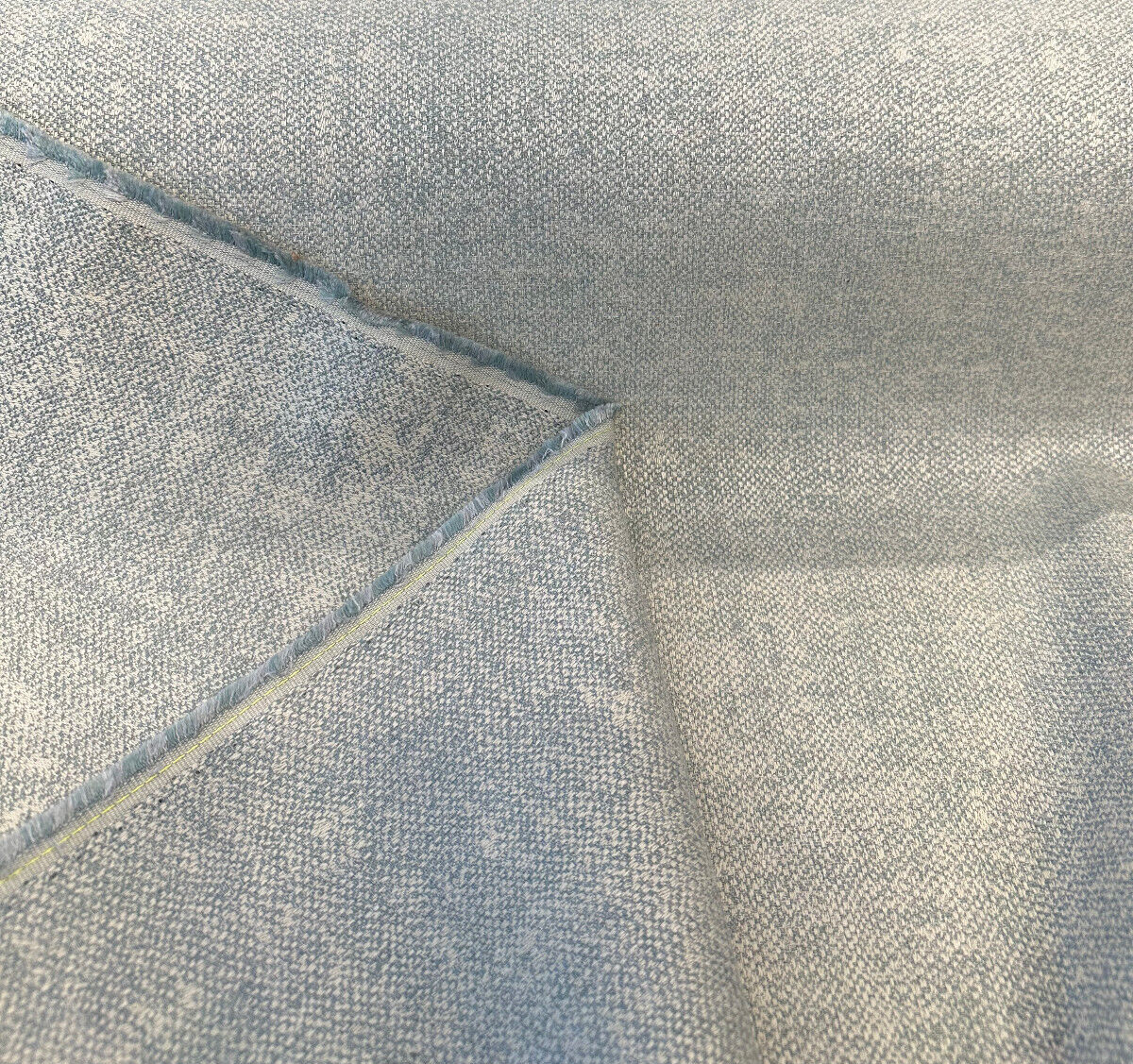 Sunbrella Chartres Mist 100 Percent Solution Dyed Acrylic Fabric - Teal Beige, Solids, Textured, 52" Width (1 Yard)
