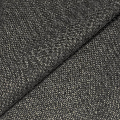 Grey Tweed Wool Fabric - Grey Tweed, 58" Width (1 Yard)