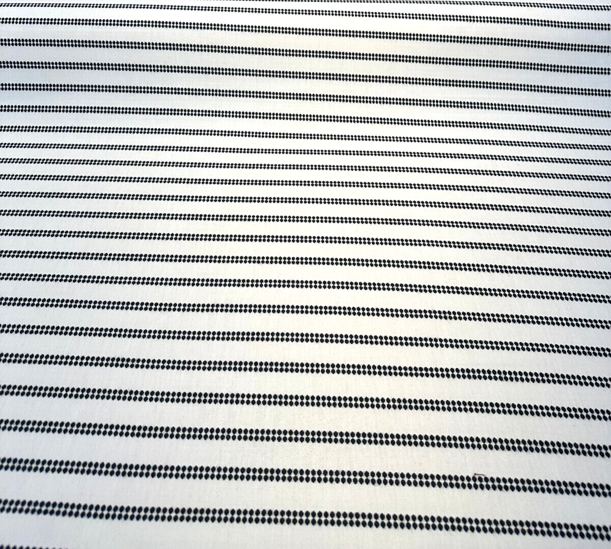 Journey Classic Stripe Acrylic Fabric - Ivory, Black Beige Stripes, 54" Width (1 Yard)