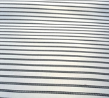 Journey Classic Stripe Acrylic Fabric - Ivory, Black Beige Stripes, 54" Width (1 Yard)