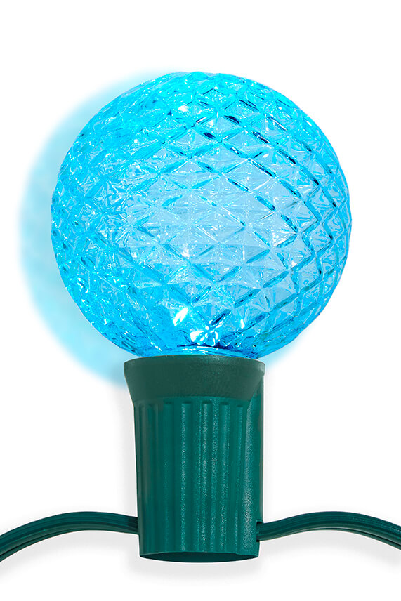 G50 Wonderful LED SMD Bulb (25 bulbs/bag) - Faceted, Teal