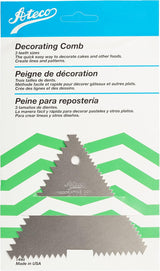 Ateco Aluminum Decorating and Icing Comb, 4 1/4" x 4 1/4