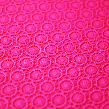 Victorian Stretch Lace Nylon Spandex Fabric - Multiple Colors, Polka Dot Lace, 58/60" Width, 170 GSM (1 Yard)