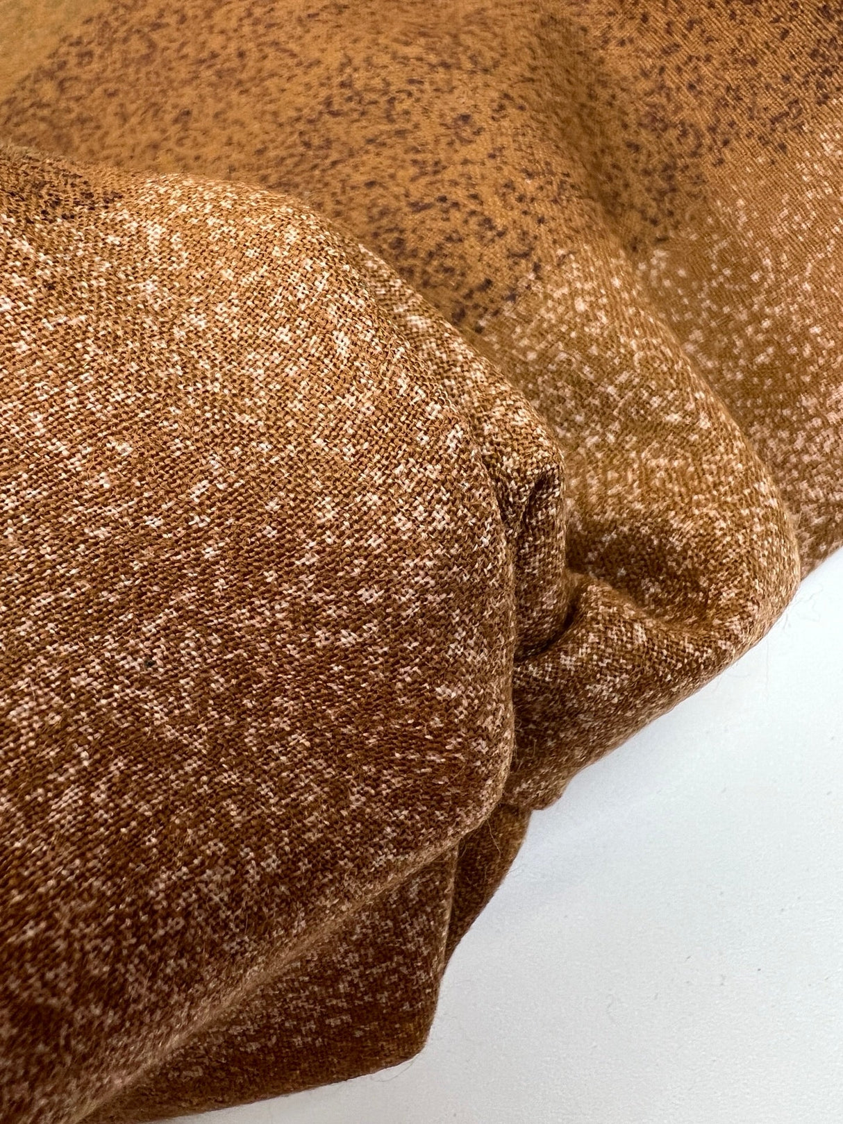 Printed Wool Fabric Brown Beige