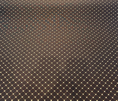 Heritage Brown Gold Diamond Honeycomb Backed Upholstery Fabric - Brown Gold Diamond Honeycomb Pattern, 55" Width (1 Yard)