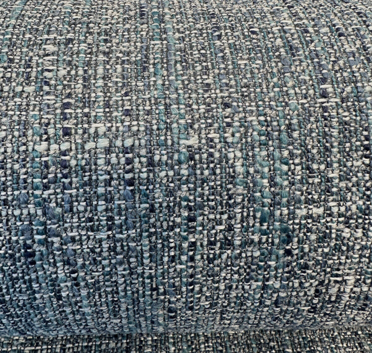 Hampton Laguna Blue Tweed Polyester Fabric - Blue Teal Turquoise Navy Tweed, 55" Width (1 Yard)