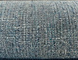 Hampton Laguna Blue Tweed Polyester Fabric - Blue Teal Turquoise Navy Tweed, 55" Width (1 Yard)