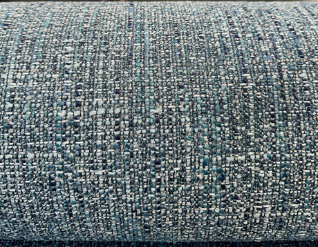 Hampton Laguna Blue Tweed Polyester Fabric - Blue Teal Turquoise Navy Tweed, 55" Width (1 Yard)