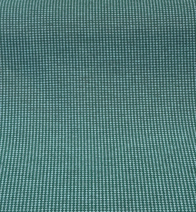Paravel Peacock Solution Dyed All Weather Acrylic Fabric - Peacock Blue Small Scale Geometric Pattern, 54" Width (1 Yard)