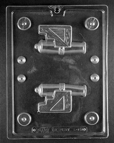 3D Pirate Cannon Chocolate Mold - LPK151