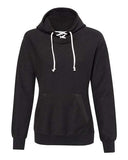 Women's French Terry Sport Lace Scuba Hooded Sweatshirt