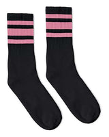 USA-Made Striped Crew Socks