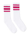 USA-Made Striped Crew Socks