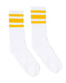 USA-Made Striped Crew Socks