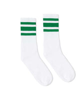 USA-Made Striped Crew Socks