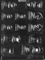 3D Chess Pieces Chocolate Mold - LPM033