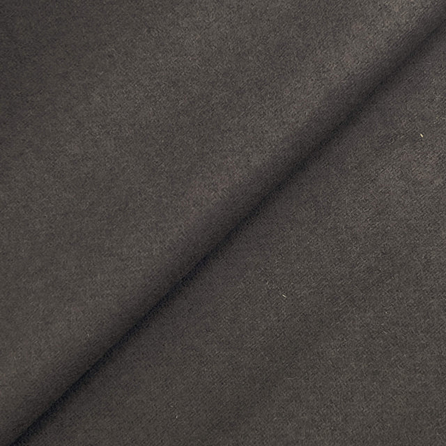 Dark Gull Grey 100 Percent Wool Flannel Fabric - Grey, 60" Width (1 Yard)
