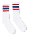 USA-Made Striped Crew Socks