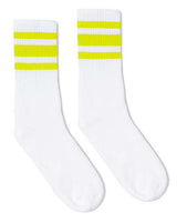 USA-Made Striped Crew Socks