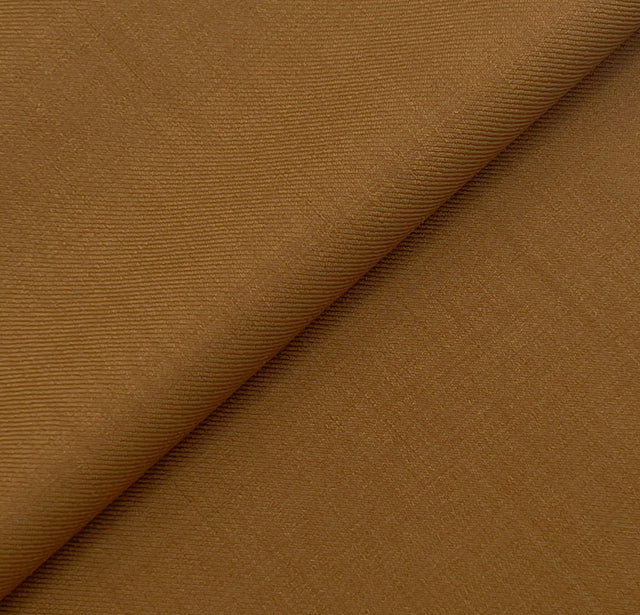 Chipmunk Brown Wool Blend Fabric - Brown, 60" Width