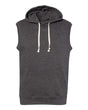 Men's Triblend Sleeveless Hooded Sweatshirt