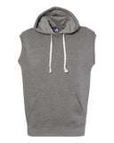 Men's Triblend Sleeveless Hooded Sweatshirt