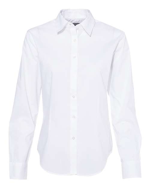 Women's Cotton/Poly Solid Point Collar Shirt