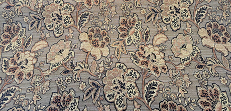 Swavelle Chenille Fabric - Brown Black Floral, 56" Width (By The Yard)