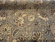 Swavelle Chenille Fabric - Brown Black Floral, 56" Width (By The Yard)