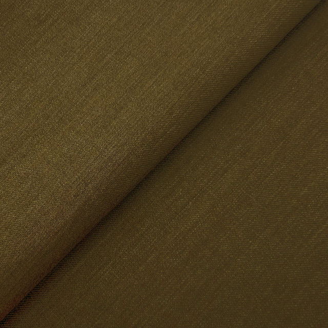 Bronze Olive Italian Wool Suiting Wool Fabric - Bronze Olive, 60" Width (1 Yard)