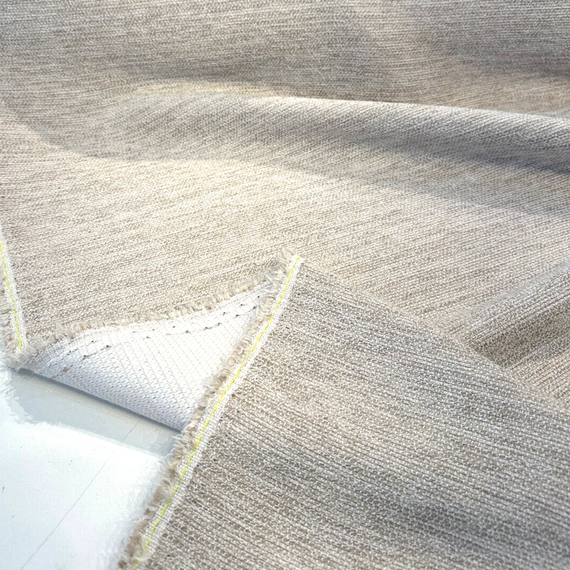 Sunbrella Boucle Twirl Acrylic Fabric - Sand Beige, Textured Finish, 54" Width (1 Yard)