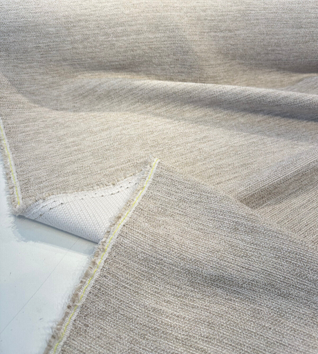 Sunbrella Boucle Twirl Acrylic Fabric - Sand Beige, Textured Finish, 54" Width (1 Yard)