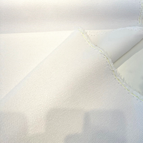 Sunbrella Boucle Twirl White Acrylic Fabric - White Textured Boucle, 54" Width (1 Yard)
