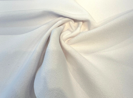 Sunbrella Boucle Twirl White Acrylic Fabric - White Textured Boucle, 54" Width (1 Yard)
