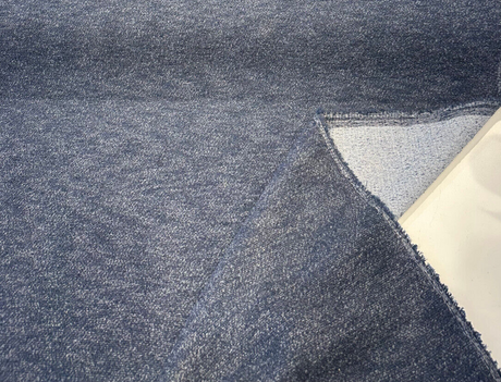 Sunbrella Boucle Improve Blue Indigo Acrylic Fabric - Blue Indigo, Textured, 54" Width (1 Yard)