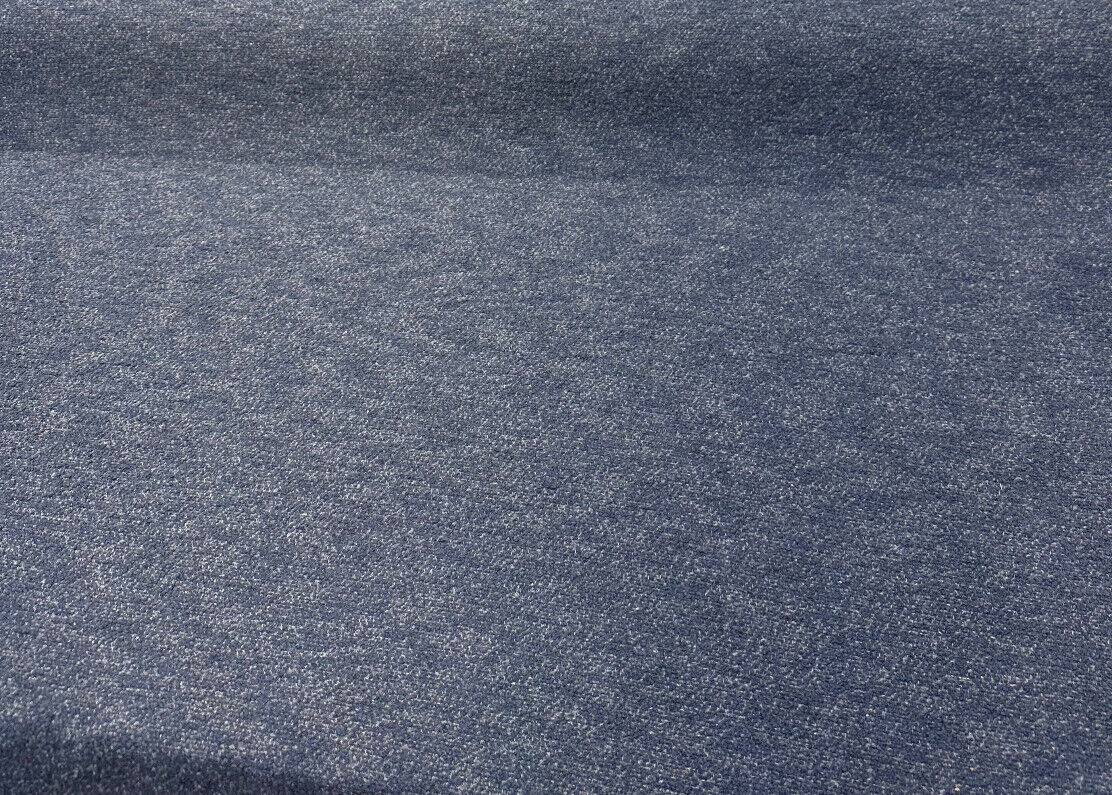 Sunbrella Boucle Improve Blue Indigo Acrylic Fabric - Blue Indigo, Textured, 54" Width (1 Yard)