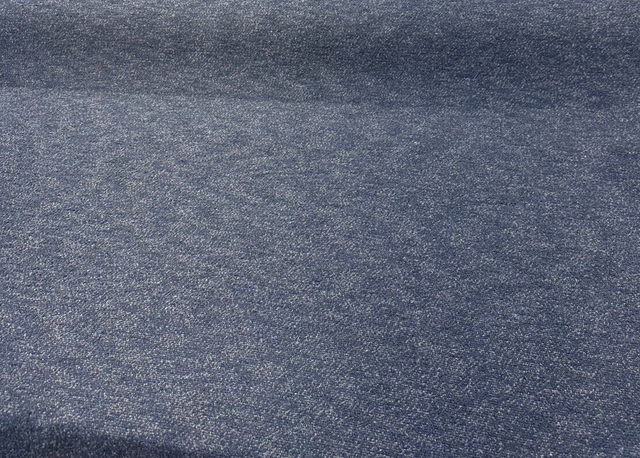 Sunbrella Boucle Improve Blue Indigo Acrylic Fabric - Blue Indigo, Textured, 54" Width (1 Yard)
