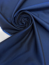 Wool Changeant Jacquard Fabric Blue Black