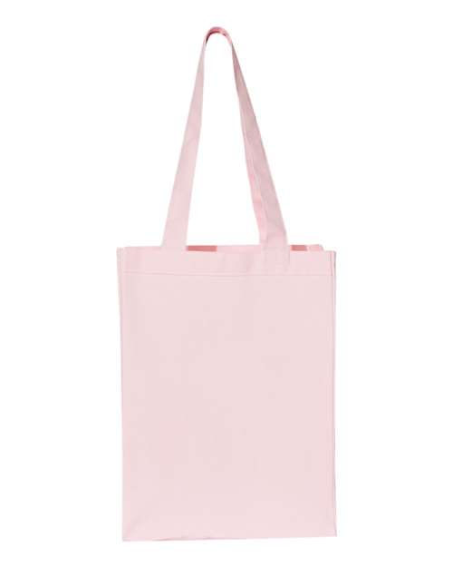 Q-Tees 12L Gusseted Heavy Cotton Canvas Shopping Bag