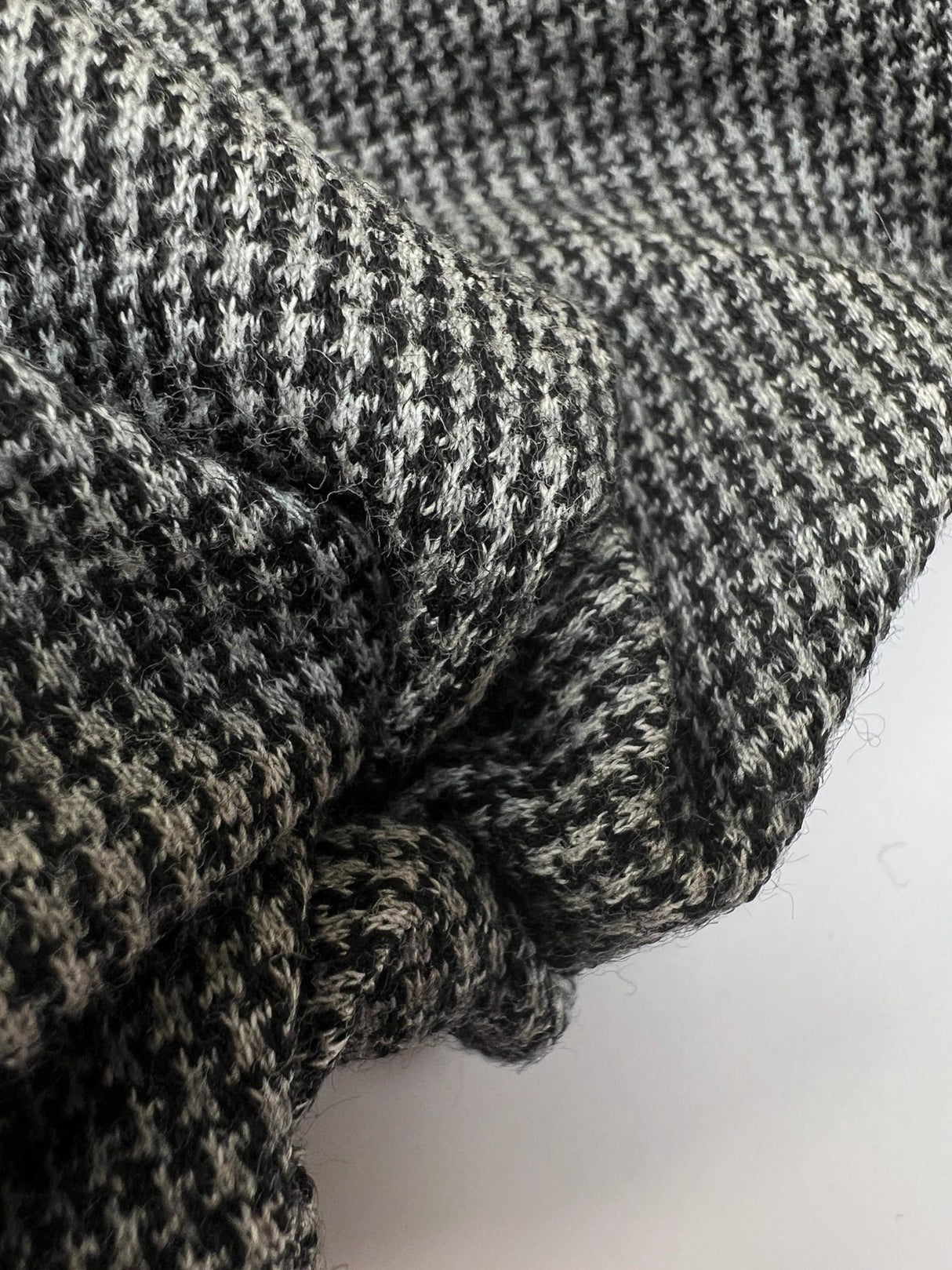 Houndstooth Jacquard Knit