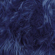 Navy Blue Faux Fake Fur Solid Shaggy Long Pile Fabric,