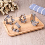 Christmas Cookie Cutters Set – 12 Pcs Gingerbread Men Christmas Tree Snowflake Candy Cane Stocking Mitten